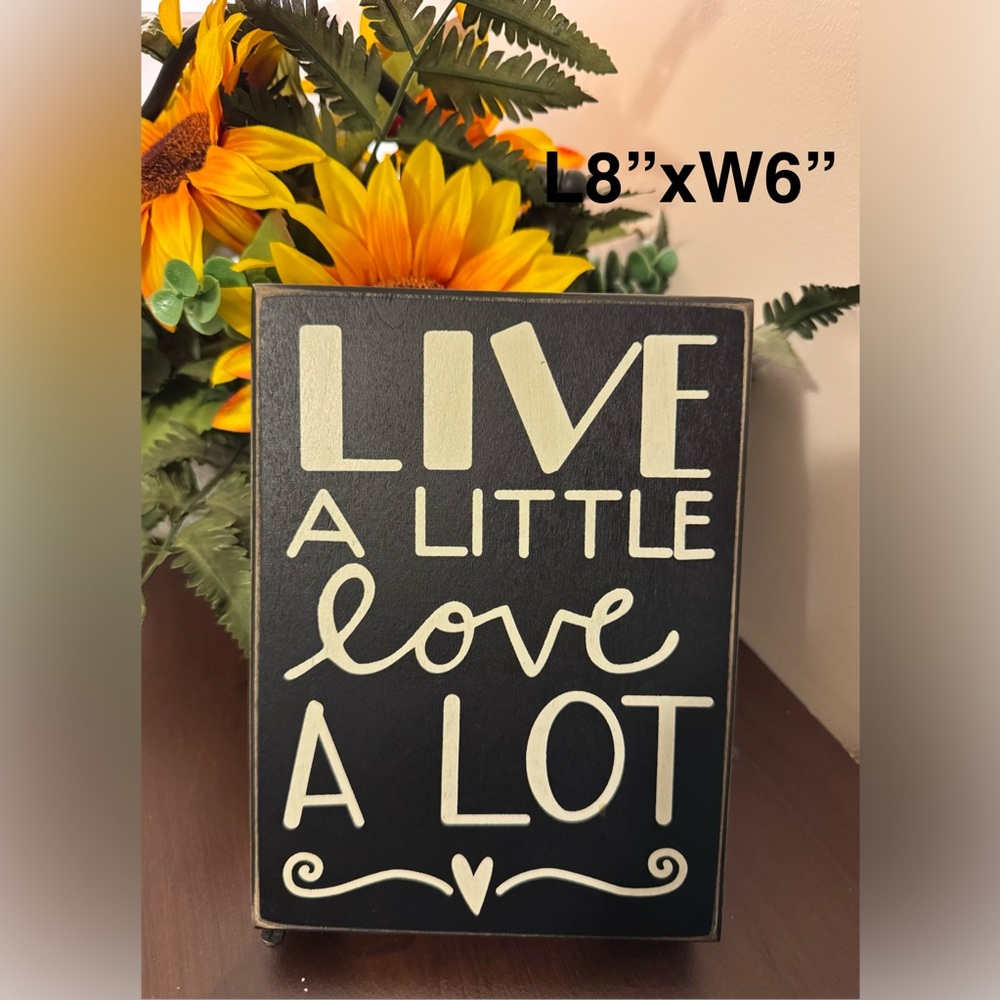 Black and White Inspirational Wall Sign